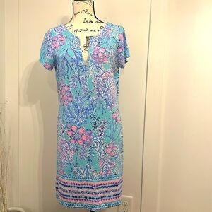 Lilly Pulitzer Dress in fun blue & pink hues